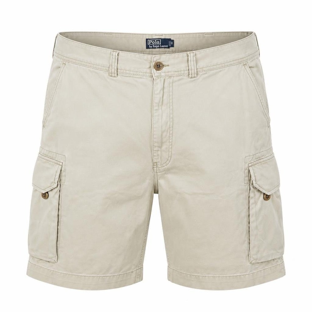 Polo Ralph Lauren Shorts Mens 40 Chino 67 Beige Cargo Y2K Skater Utility Safari